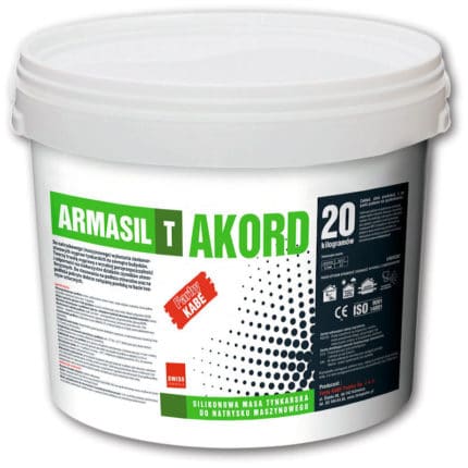 Tynk silikonowy Kabe Armasil Akord Opakowanie-wiadro 20kg, Struktura: baranek,