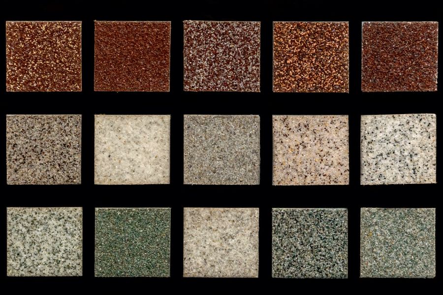 próbki tynków dekoracyjnych